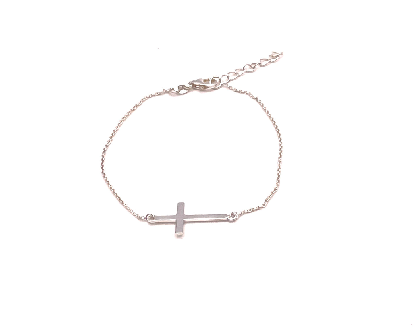Silver Cross bracelet