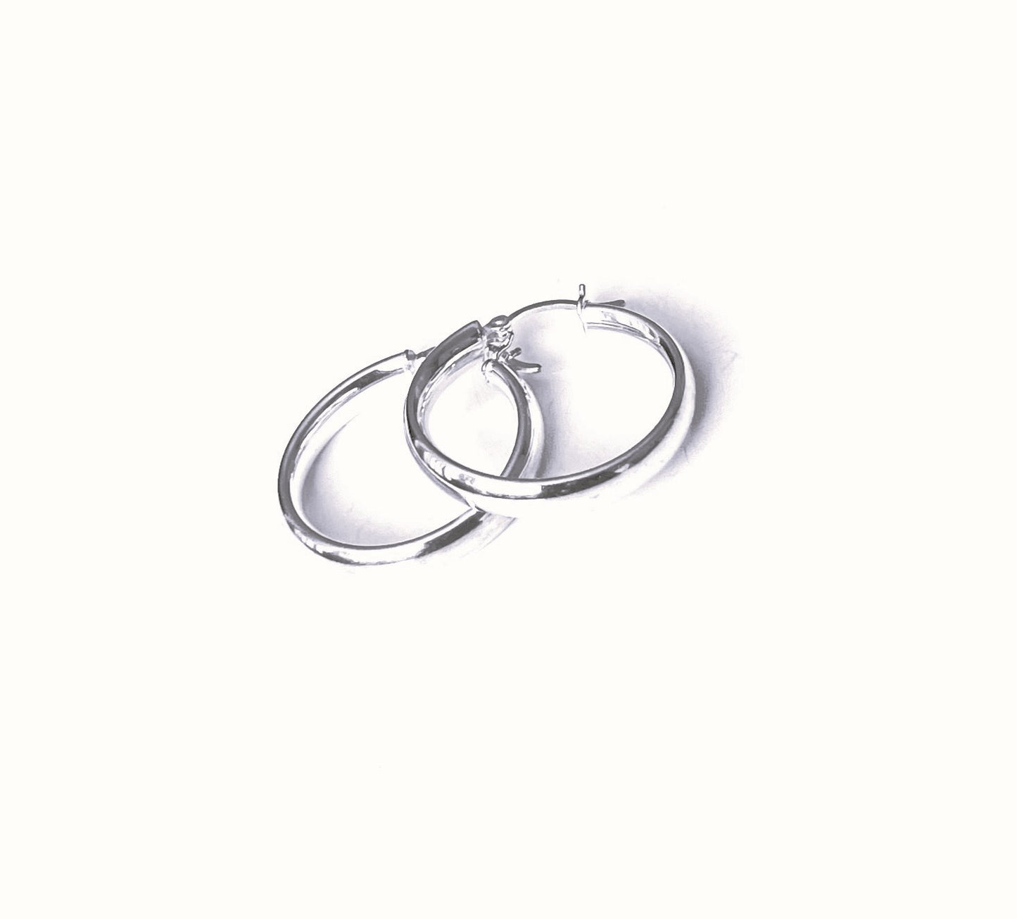 Silver hoops