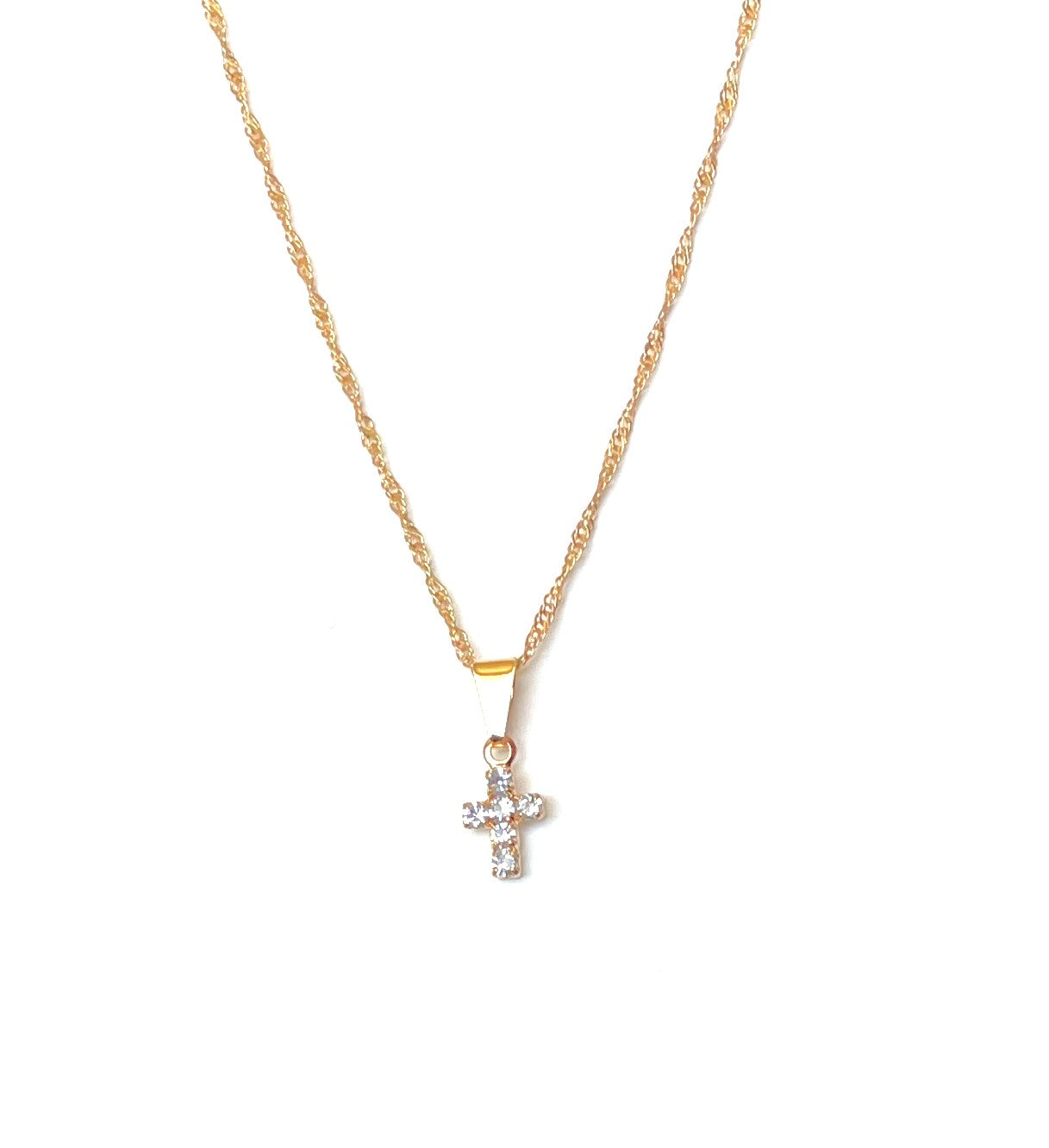 Mini cross necklace