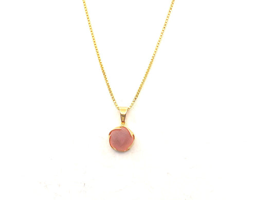 Round pink necklace