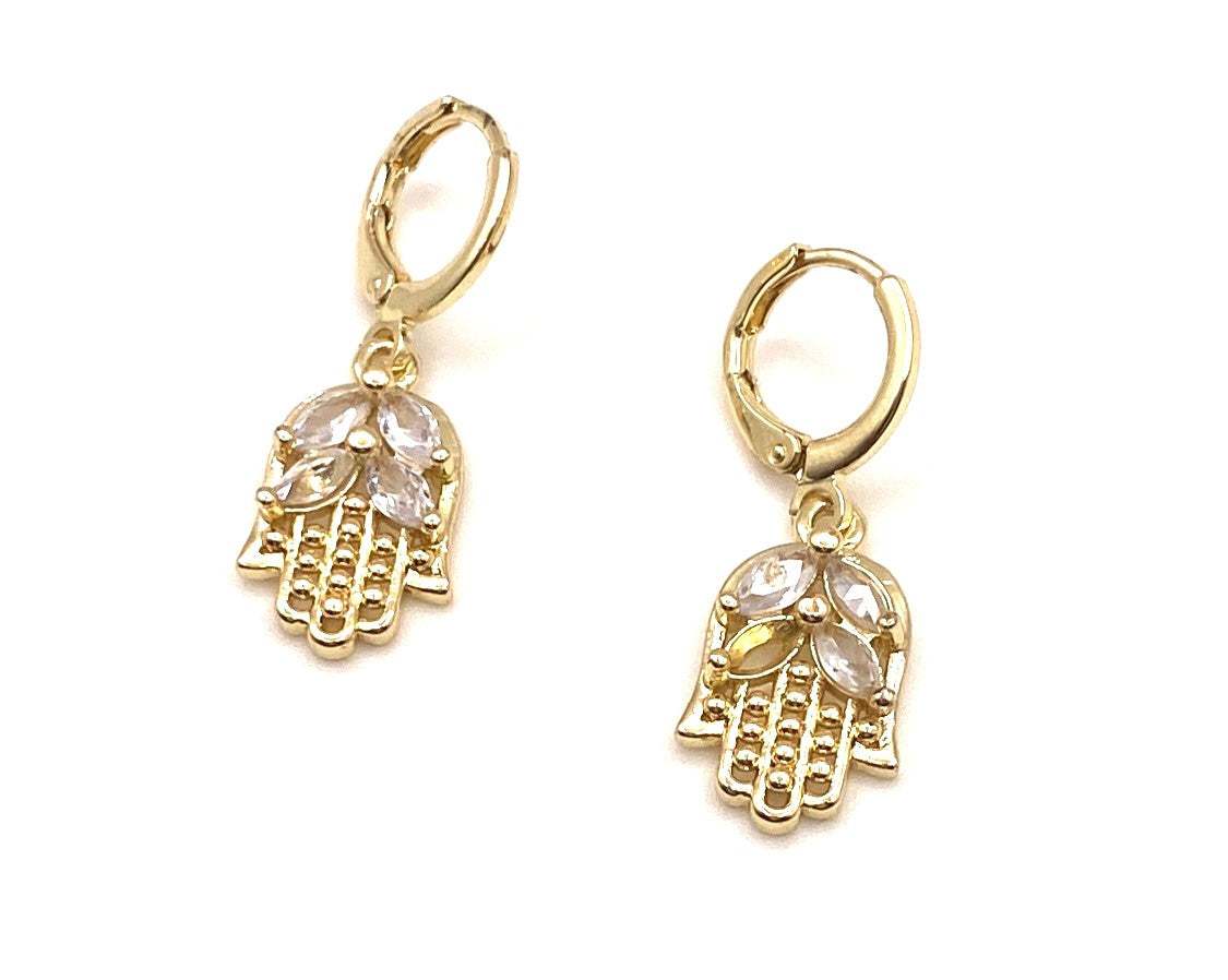 Hamsa earrings