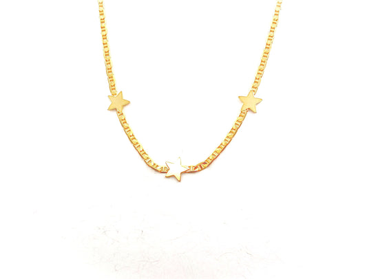 Mariner and stars necklace