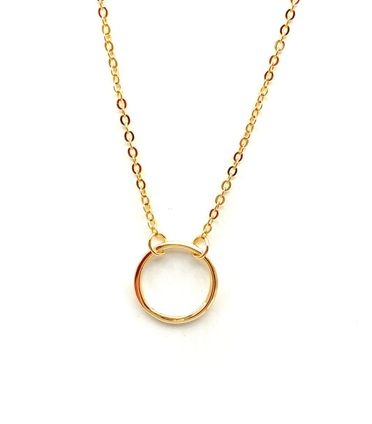 Karma circle necklace