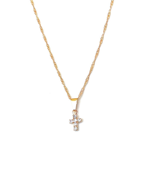 Mini cross necklace